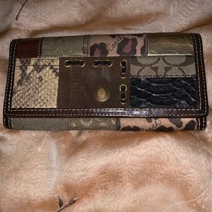 Coach patch work Wallet